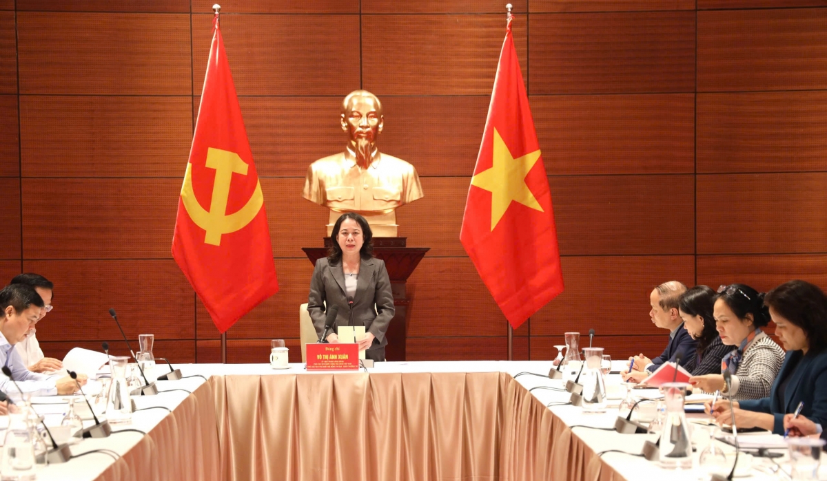 Phó Chủ tịch nước Võ Thị Ánh Xuân làm việc với các Tiểu ban