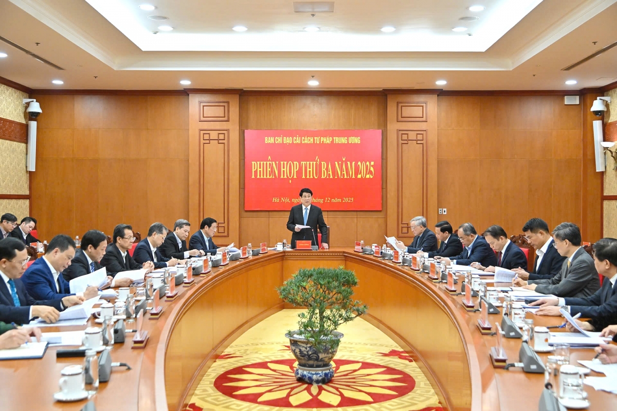 Phiên họp thứ Ba, Ban Chỉ đạo Cải cách Tư pháp Trung ương