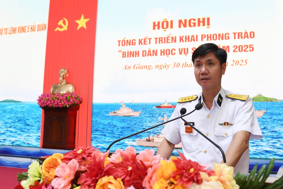 Đại tá Mai Đăng Danh phát biểu