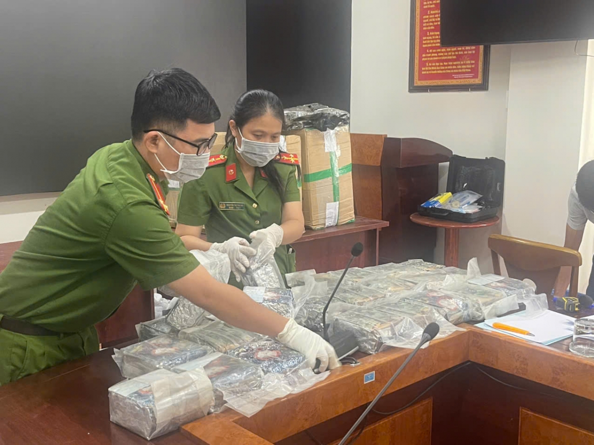 Số lượng lớn ma tuý được thu giữ. (Ảnh: BCA)