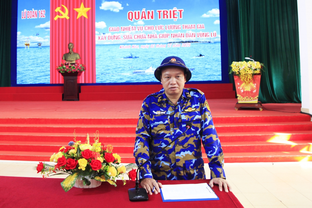 Thượng tá Trần Văn Vương, Lữ đoàn trưởng phát biểu