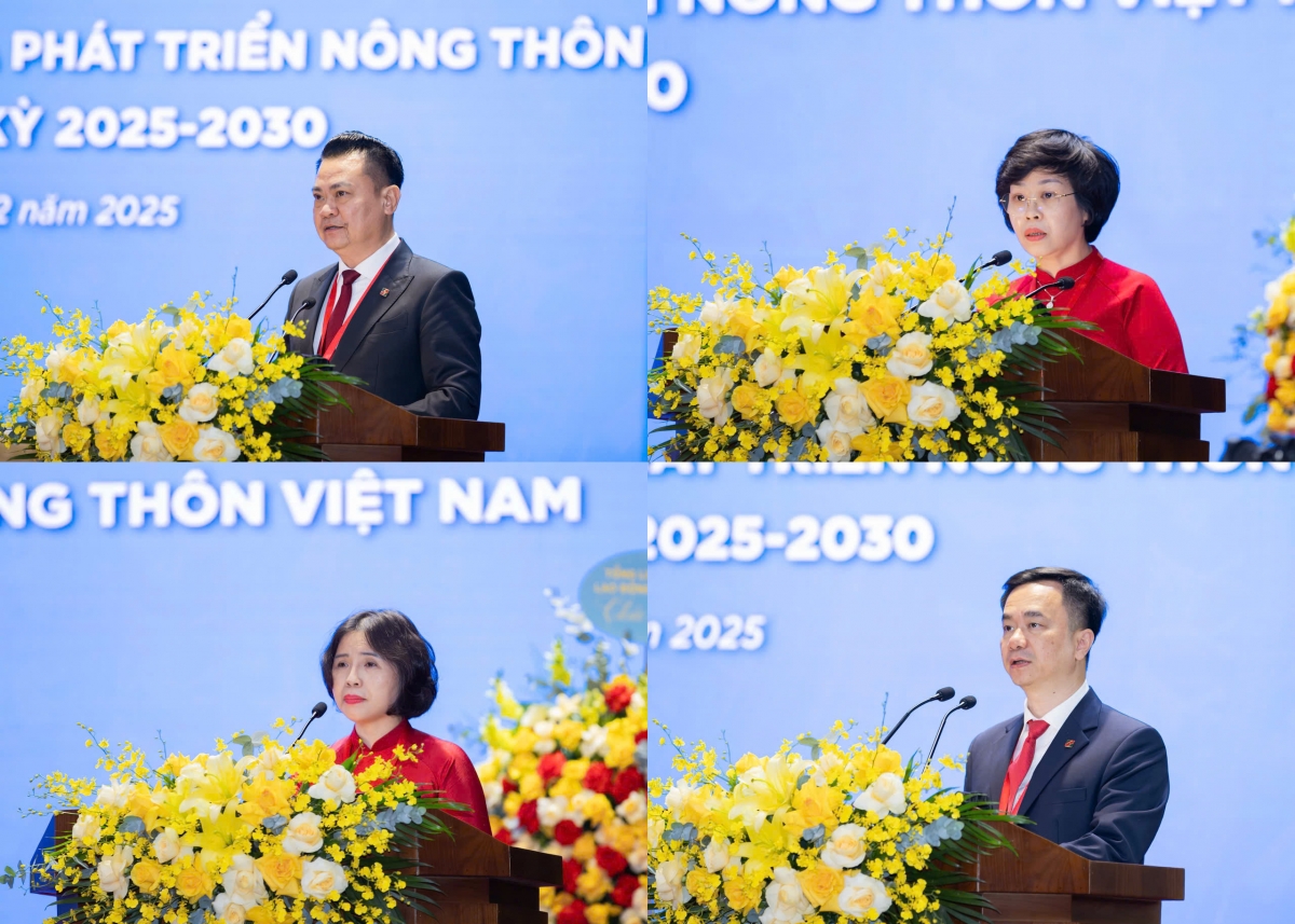 Đại diện các đơn vị của Agribank phát biểu tham luận tại Đại hội.