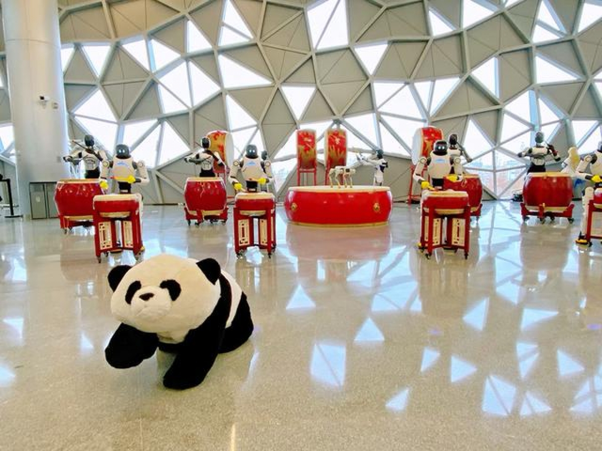 Các robot với nhiều kiểu dáng khác nhau sẽ được cho thuê trên nền tảng. Ảnh: The Paper