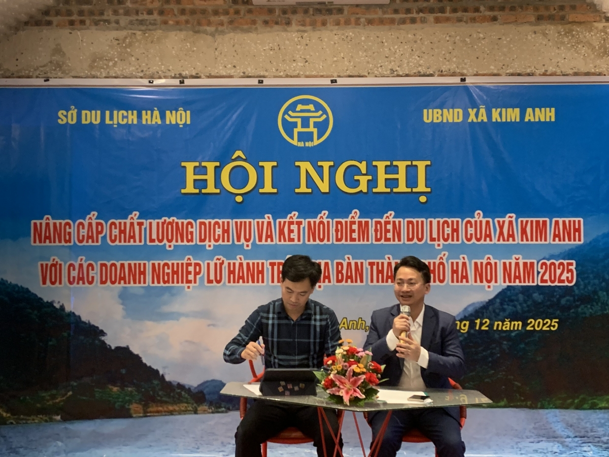 Hội nghị "Nâng cấp chất lượng dịch vụ và kết nối điểm đến du lịch tại xã Kim Anh"