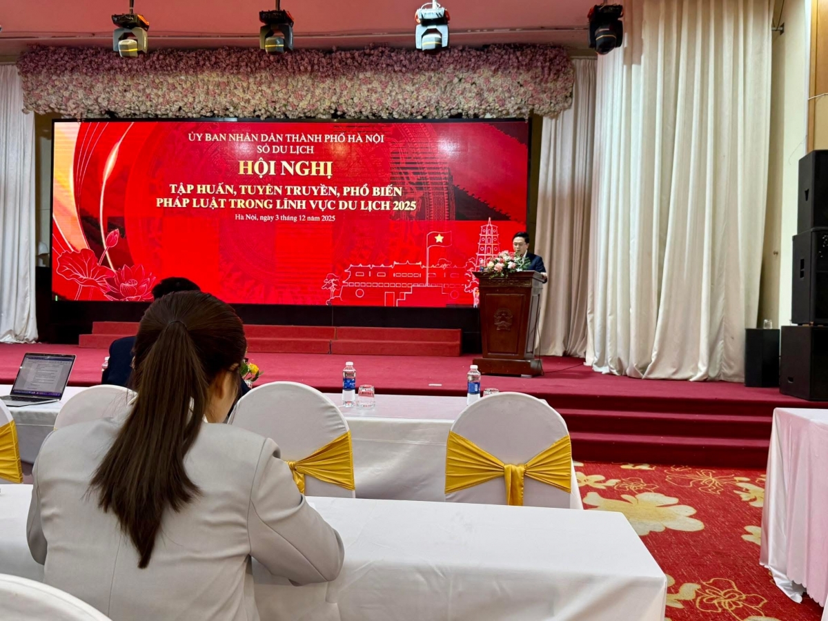 Hội nghị tập huấn tuyên truyền, phổ biến pháp luật trong lĩnh vực du lịch ngày 3-12-2025