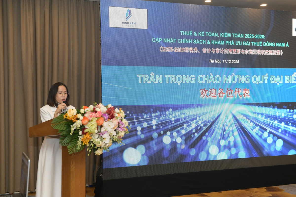 Bà Nguyễn Thị Thùy Dương, Tổng Giám đốc Công ty Dịch vụ Tư vấn thuế Hinh Lam khuyến nghị doanh nghiệp cần nắm vững những sửa đổi, bổ sung về chính sách thuế và kế toán, kiểm toán, để tránh rủi ro bị phạt và truy thu thuế, góp phần tối ưu chi phí thuế cho doanh nghiệp và gia tăng tính tuân thủ của người nộp thuế.