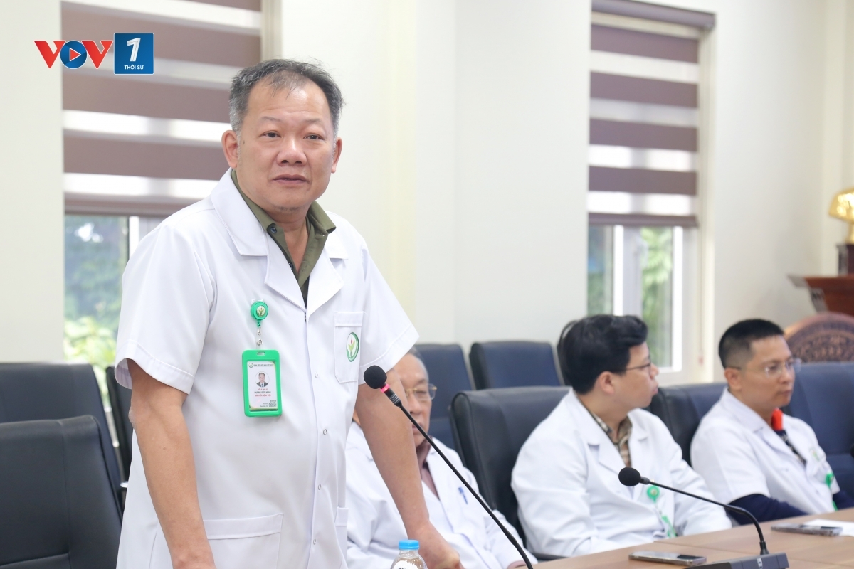 PGS.TS Dương Đức Hùng, Giám đốc Bệnh viện Hữu nghị Việt Đức thông tin về việc tới đây sẽ tiếp nhận hệ thống Bệnh viện Nông nghiệp