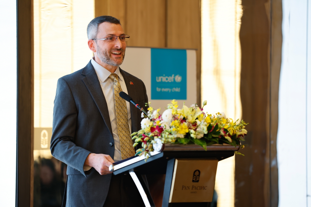 Ông Michael Swanberry, Quyền Phó Đại sứ, Đại sứ quán Hoa Kỳ tại Việt Nam. (Ảnh: IOM)