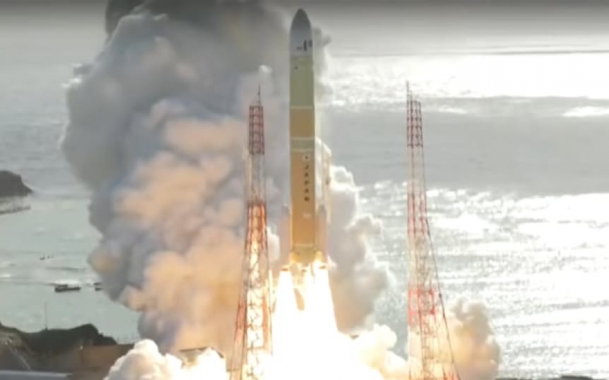Michibiki-5 được phóng lên bằng tên lửa đẩy H3 ngày 22-12-2025 (ảnh JAXA)