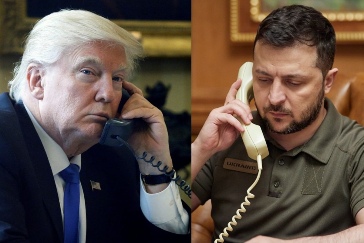 Tổng thống Mỹ Donald Trump và Tổng thống Ukraine Volodymyr Zelensky. (Ảnh: Reuters)