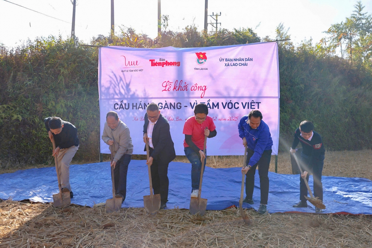 Khởi công dự án xây dựng cầu Háng Gàng. (Ảnh: BTC)