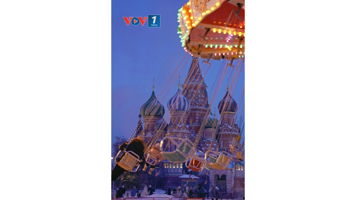 Quảng trường Đỏ ở Moscow thật lung linh trong dịp Năm mới 2026