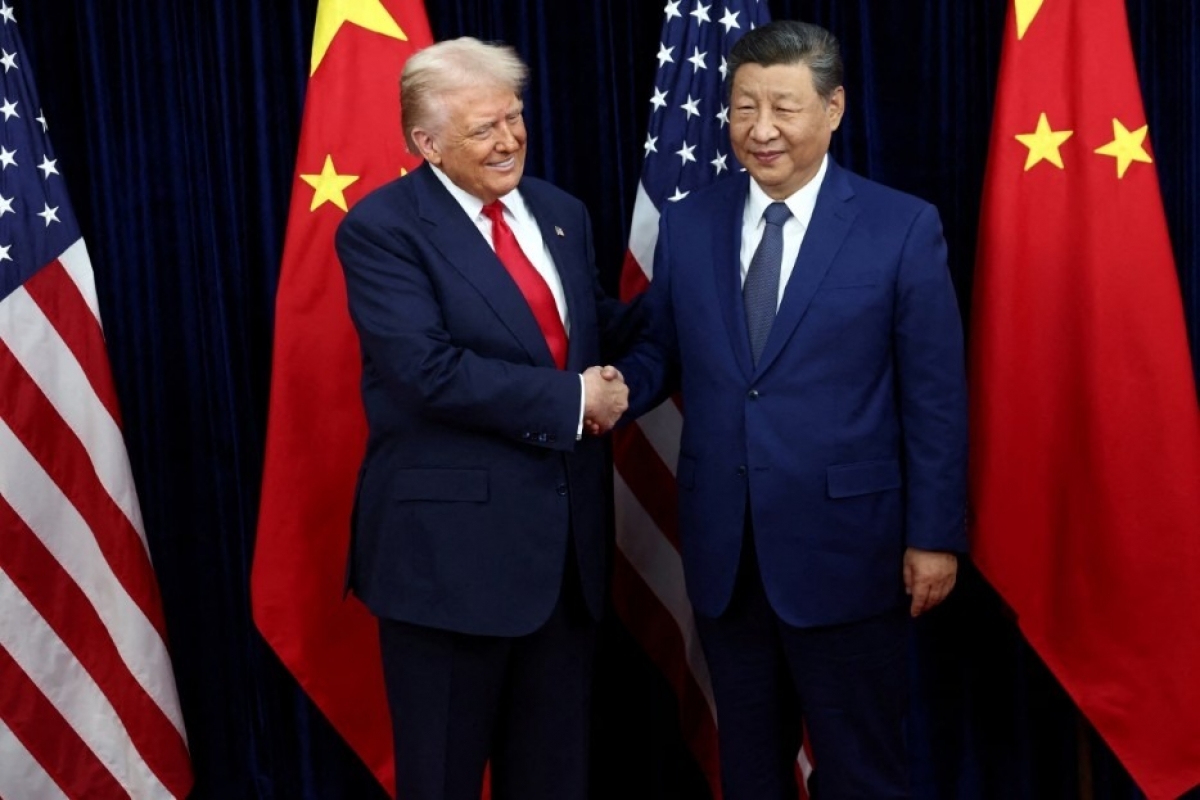 Tổng thống Mỹ Donald Trump và Chủ tịch Trung Quốc Tập Cận Bình. Ảnh: Reuters