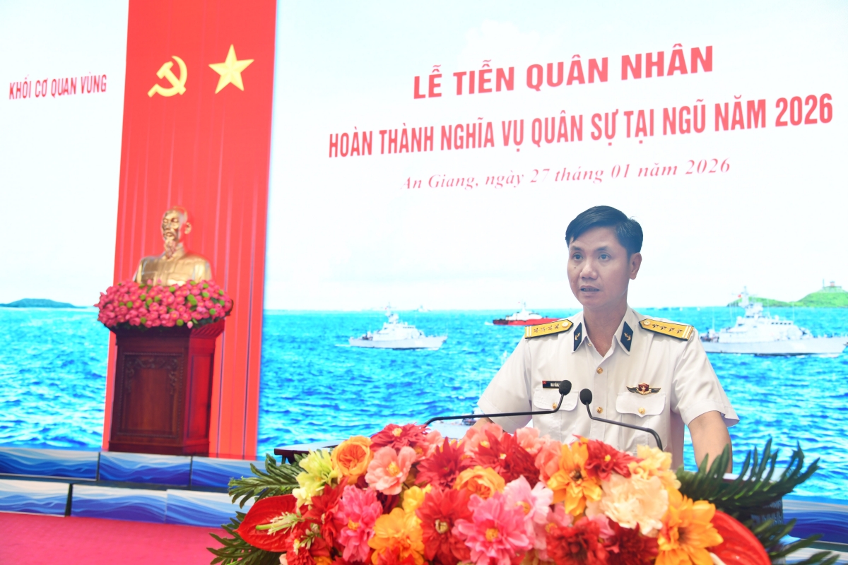 Đại tá Mai Đăng Danh phát biểu