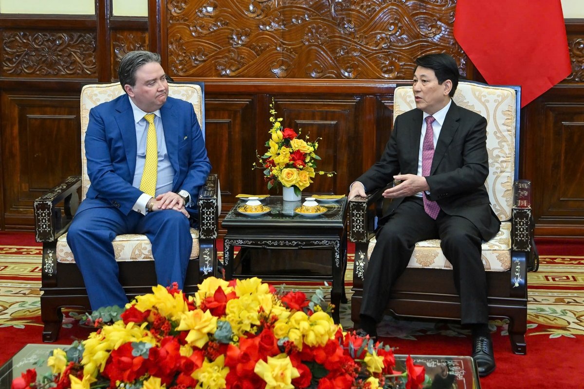 Chủ tịch nước Lương Cường tiếp Đại sứ Hoa Kỳ Marc Knapper