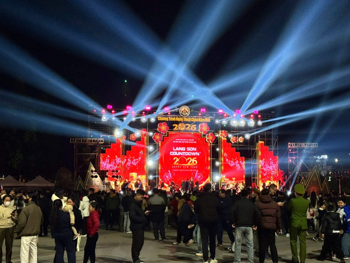 Tỉnh Lạng Sơn lần đầu tổ chức chương trình Countdown chào đón năm mới.
