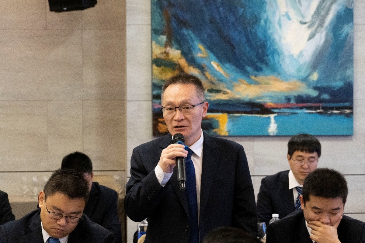 Ông Hà Áng – Phó Tổng Giám đốc Công ty Lan Thương MeKong (CSG-LMI) phát biểu tại Hội nghị