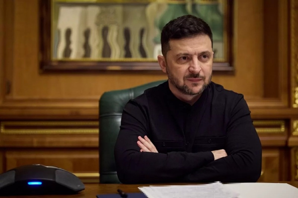 Tổng thống Ukraine Volodymyr Zelensky.