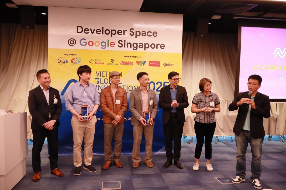 Chuyên gia Lê Anh Đức phát biểu tại sự kiện VGIC (Vietnam Global Innovation Connect) năm 2025