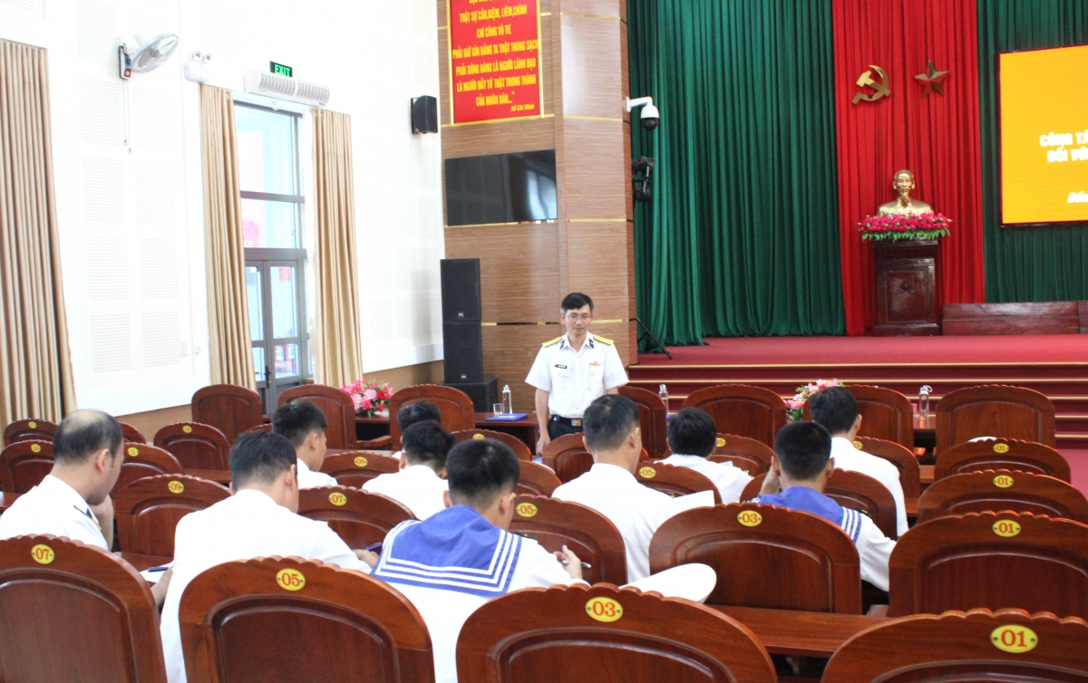 Kiểm tra nhận thức của cán bộ, chiến sĩ của đơn vị