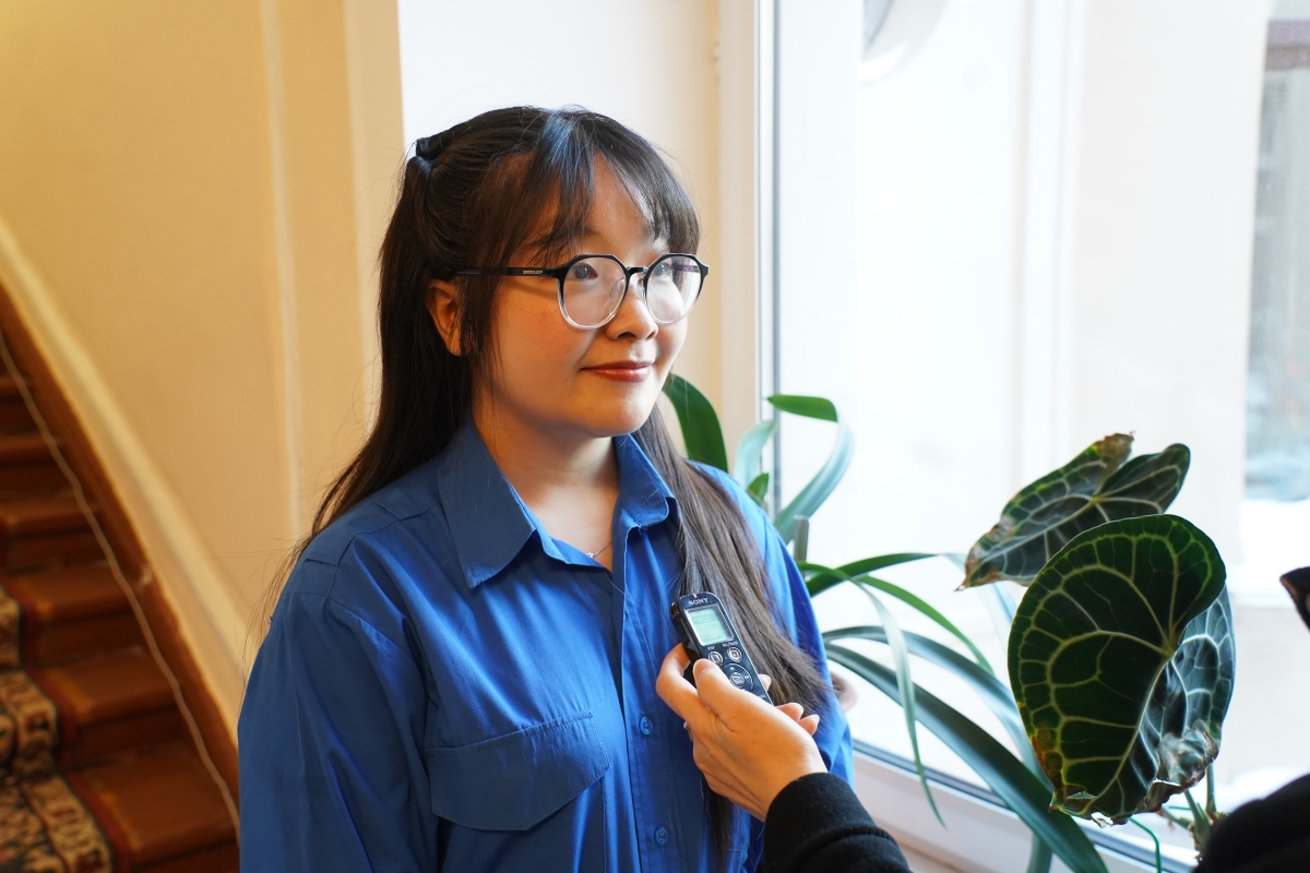 Chị Trần Công Tâm Anh - Sinh viên năm nhất Khoa Quản lý nhà nước tại Đại học Tổng hợp hữu nghị các dân tộc Nga.