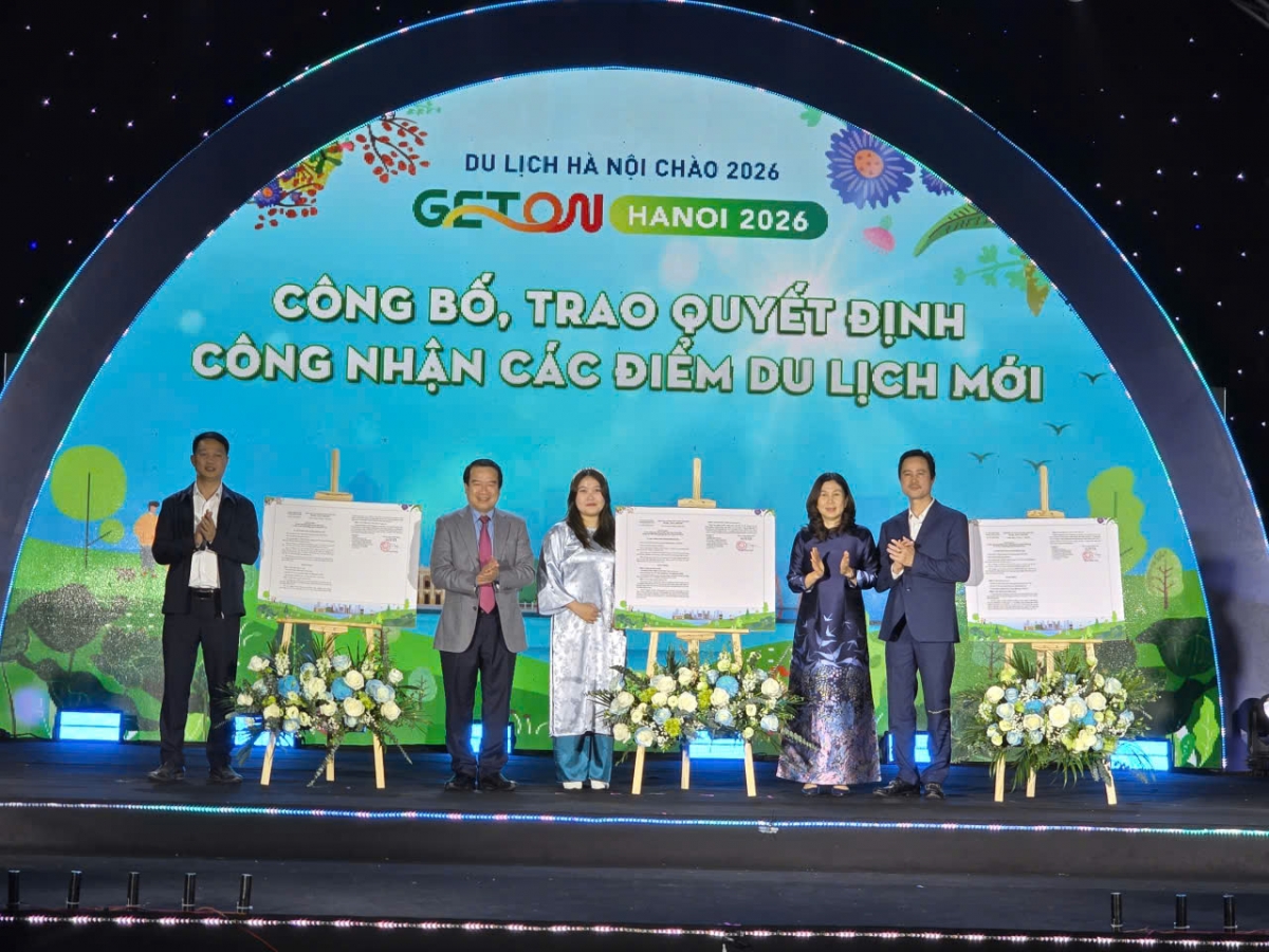 Công bố trao quyết định Điểm du lịch mới của Thủ đô Hà Nội