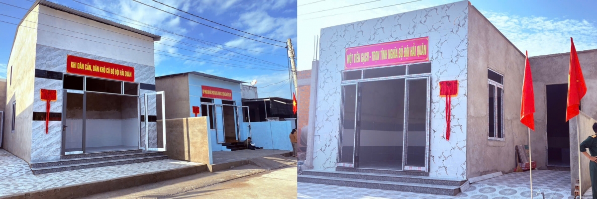 Những ngôi nhà được CBCS Lữ đoàn 162 xây dựng "thần tốc"