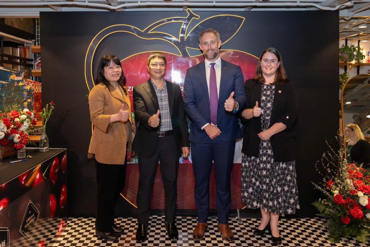 Các đại biểu tham dự sự kiện khai mạc mùa cherry New Zealand 2026 diễn ra chiều 16/1 tại Hà Nội