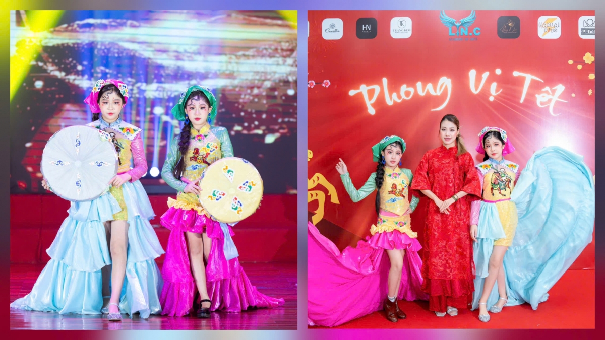 Mẫu nhí trình diễn thời trang Tâm Anh - Trâm Anh