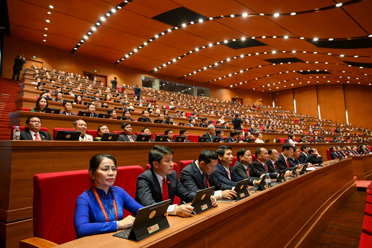 Các đại biểu dự Đại hội Đảng lần thứ XIV