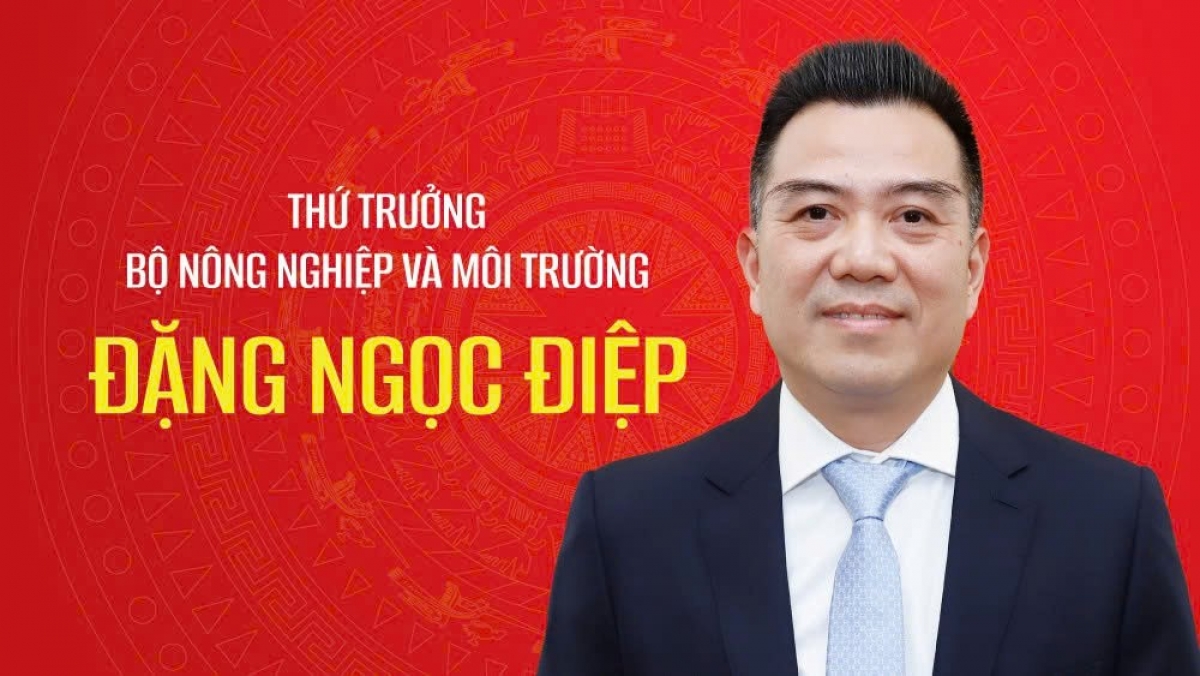 Ông Đặng Ngọc Điệp được bổ nhiệm làm Thứ trưởng Bộ Nông nghiệp và Môi trường