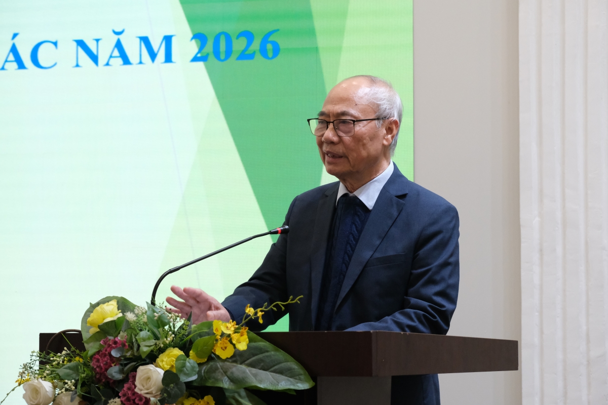 Ông Vũ Thế Bình – Chủ tịch Hiệp hội Du lịch Việt Nam phát biểu tại Hội nghị 