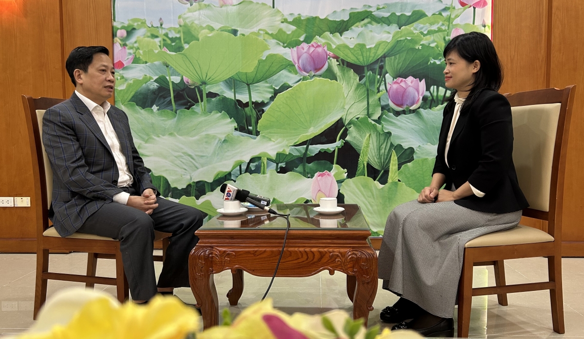 Phóng viên Lại Hoa phỏng vấn đồng chí Hà Quốc Trị, Phó Chủ nhiệm Ủy ban Kiểm tra Trung ương