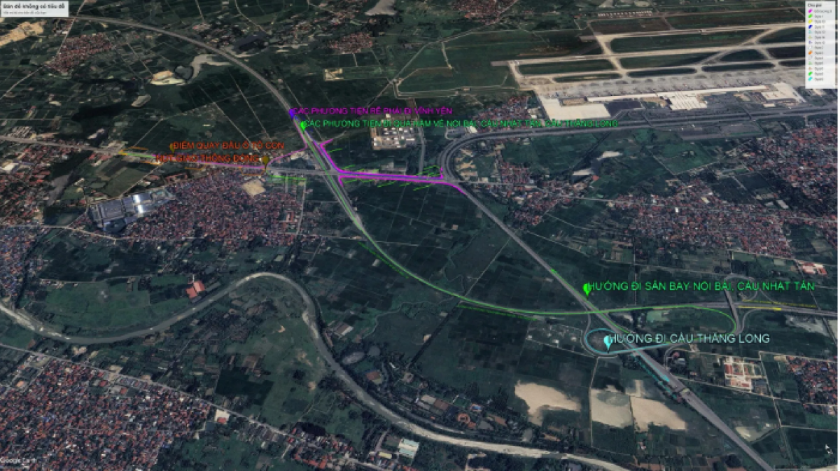 Sở Xây dựng thông báo điều chỉnh tổ chức giao thông nút giao Quốc lộ 2