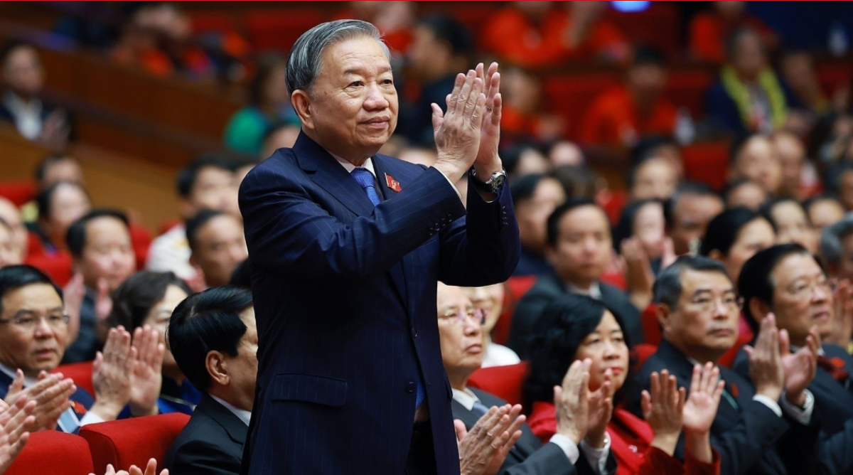 Tổng Bí thư Tô Lâm dự Đại hội Thi đua yêu nước toàn quốc lần thứ XI. (Ảnh: TTXVN)