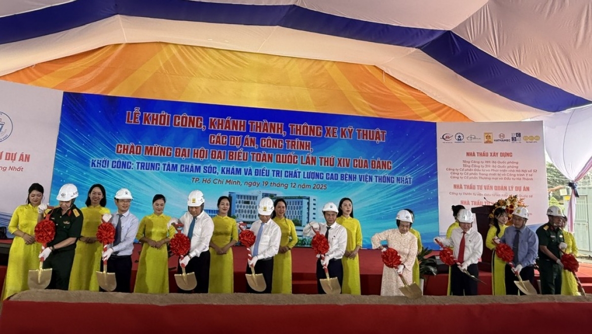 Bệnh viện Thống Nhất đã khởi công Dự án Trung tâm chăm sóc, khám và điều trị chất lượng cao cho cán bộ.