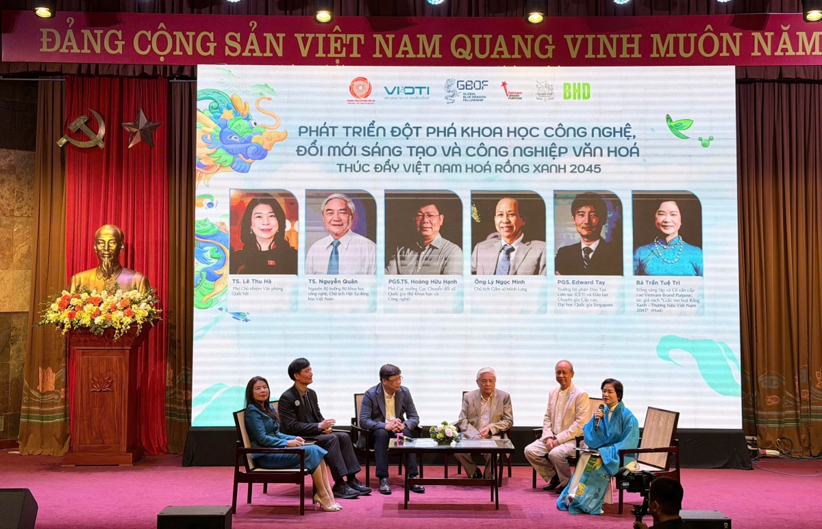 Tọa đàm “Phát triển đột phá khoa học công nghệ, đổi mới sáng tạo và công nghiệp văn hóa thúc đẩy Việt Nam hóa Rồng Xanh 2045”