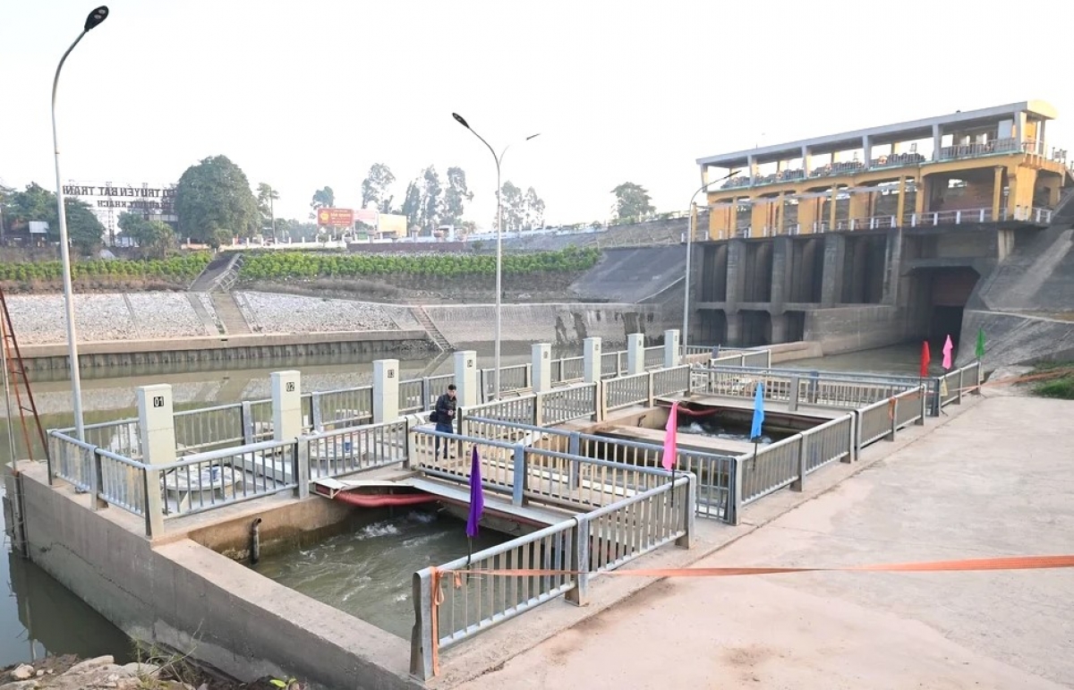 Trạm bơm Xuân Quan bổ cập nước cho hệ thống thủy lợi Bắc Hưng Hải