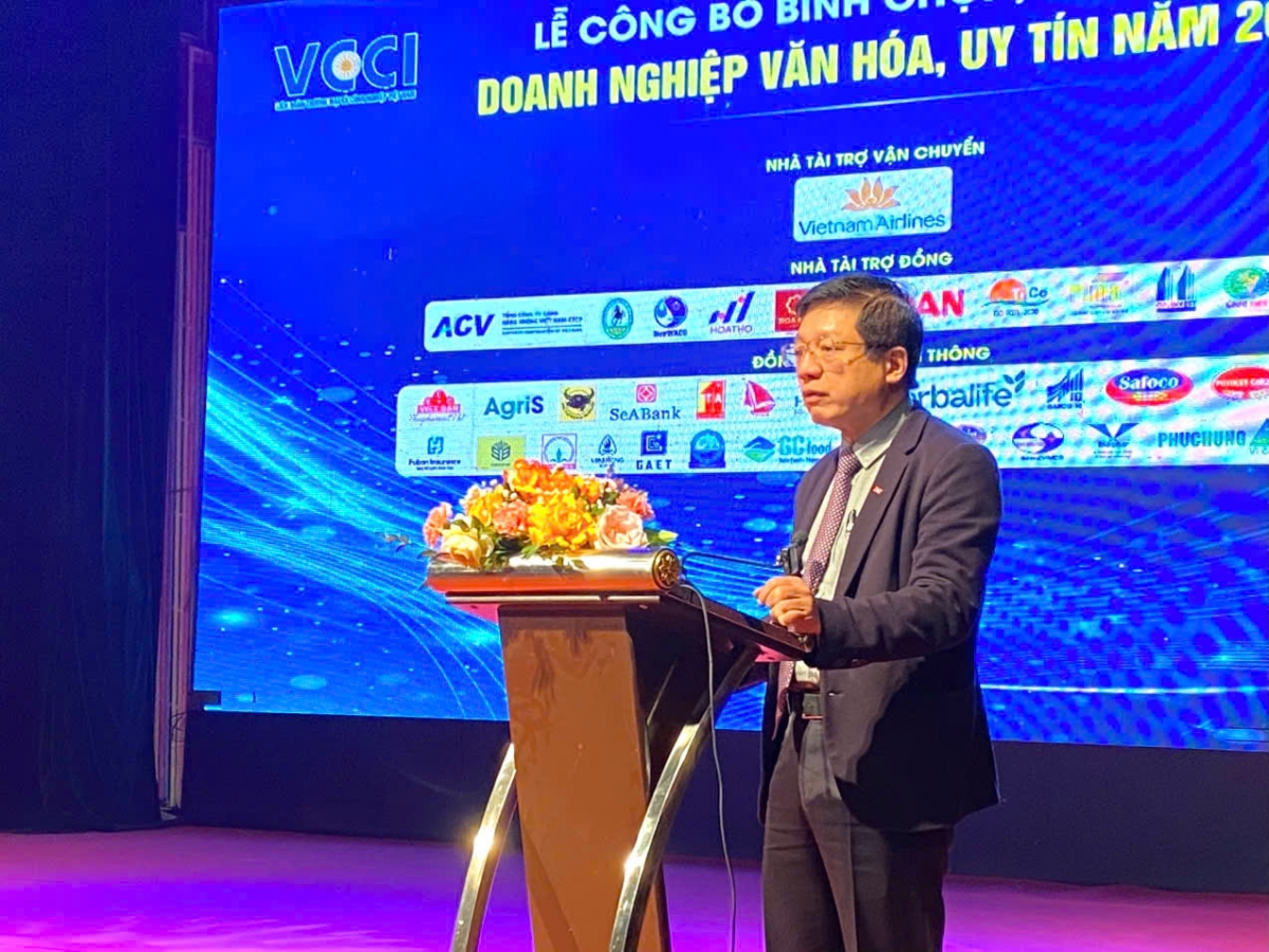 Chủ tịch VCCI Hồ Sỹ Hùng phát biểu tại chương trình