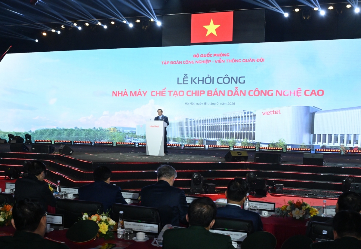 Thủ tướng Chính phủ Phạm Minh Chính phát biểu tại Lễ khởi công