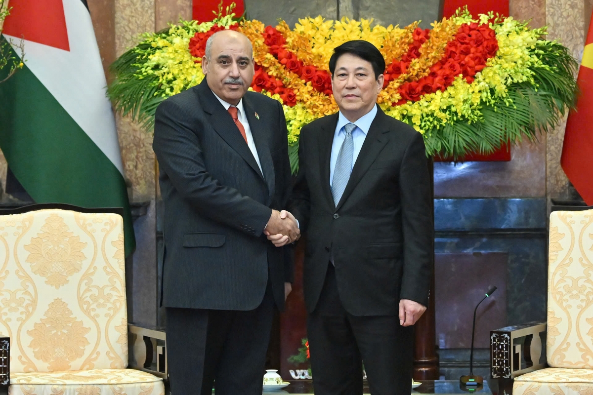 Chủ tịch nước Lương Cường và Chủ tịch Hạ viện Jordan Mazen Turki El Qadi