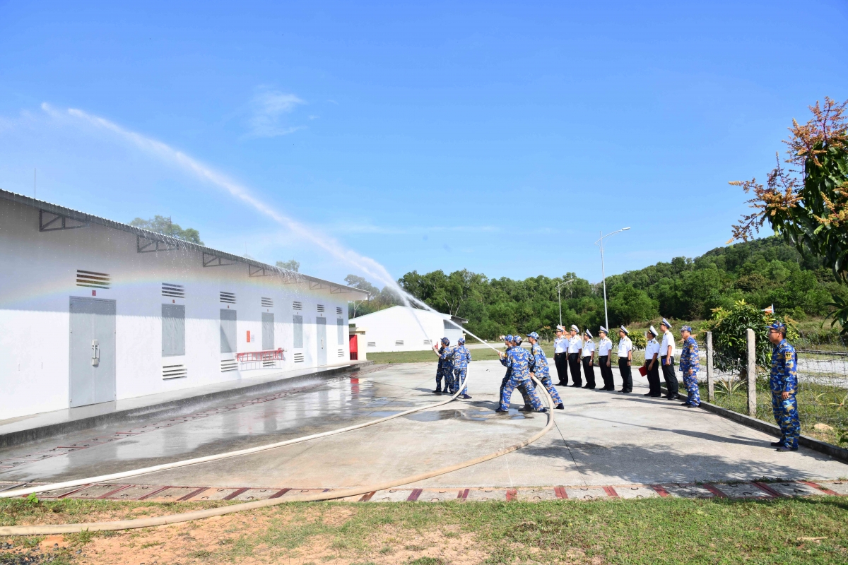 Kiểm tra công tác PCCN tại Kho tổng hợp K700A, Phòng Hậu cần-Kỹ thuật Vùng 5