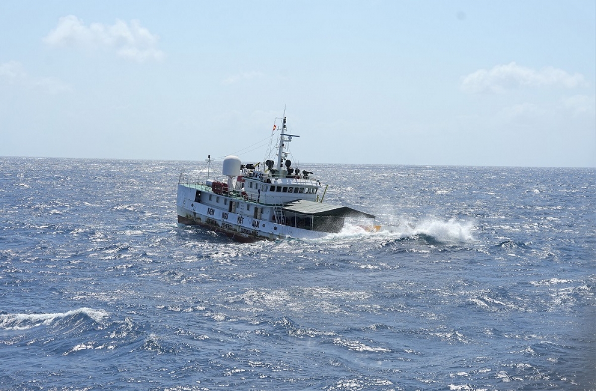 Các tàu CSB thực hiện nhiệm vụ trong điều kiện thời tiết khắc nghiệt