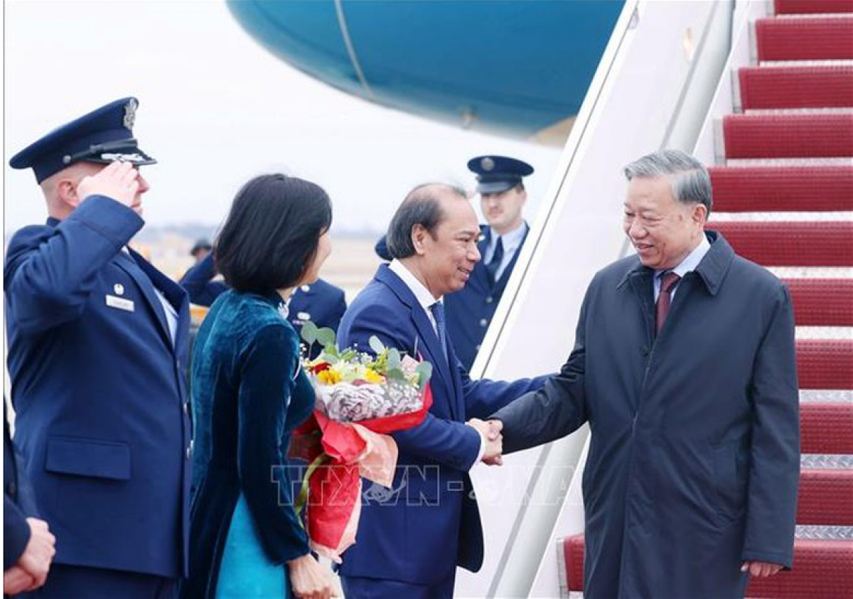 Tổng Bí thư Tô Lâm đến Washington D.C,theo lời mời của Tổng thống DonaldTrump