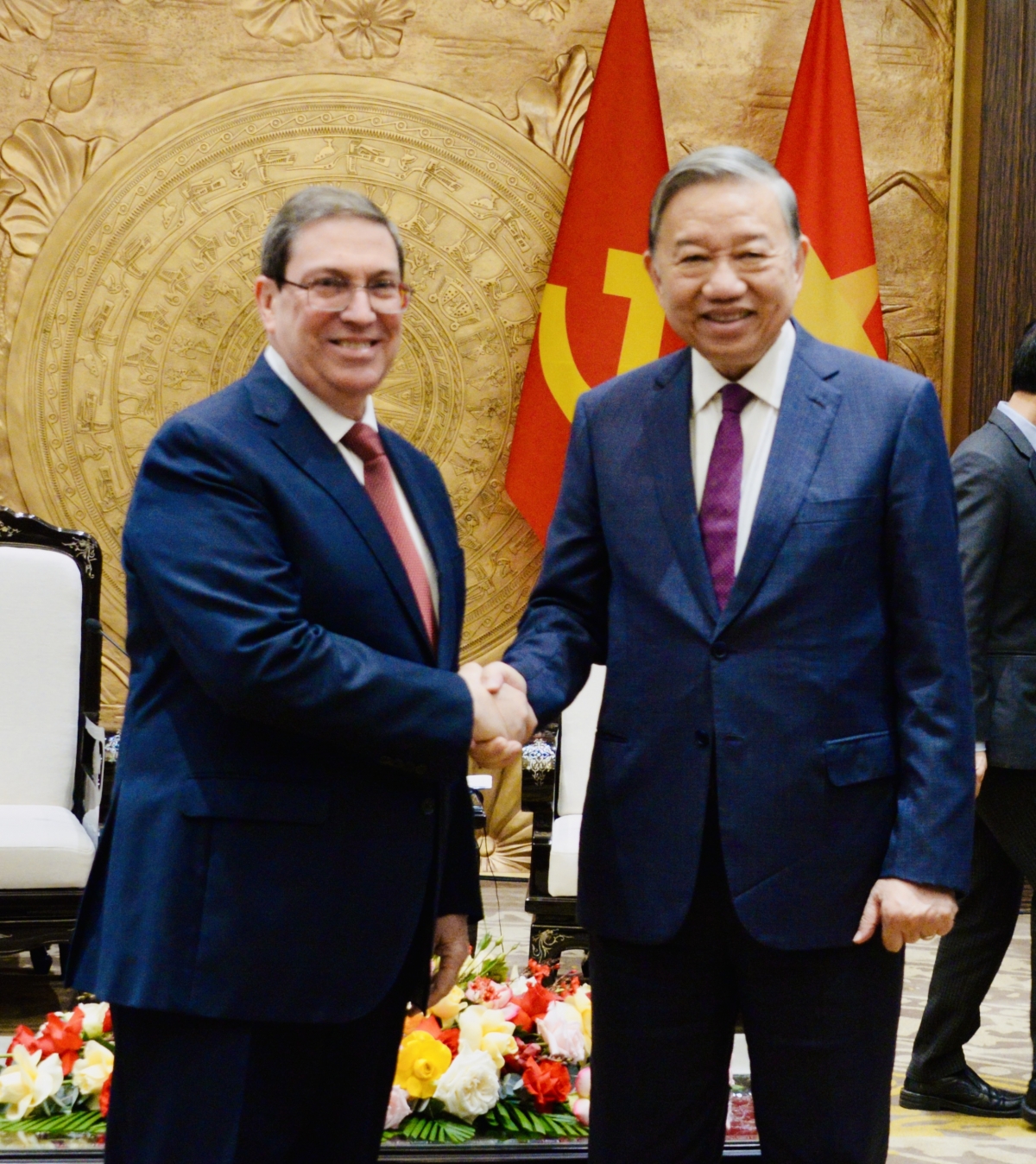 Tổng Bí thư Tô Lâm tiếp Đặc phái viên Đảng, Nhà nước Cuba, Bộ trưởng Ngoại giao Cuba Bruno Rodríguez Parrilla