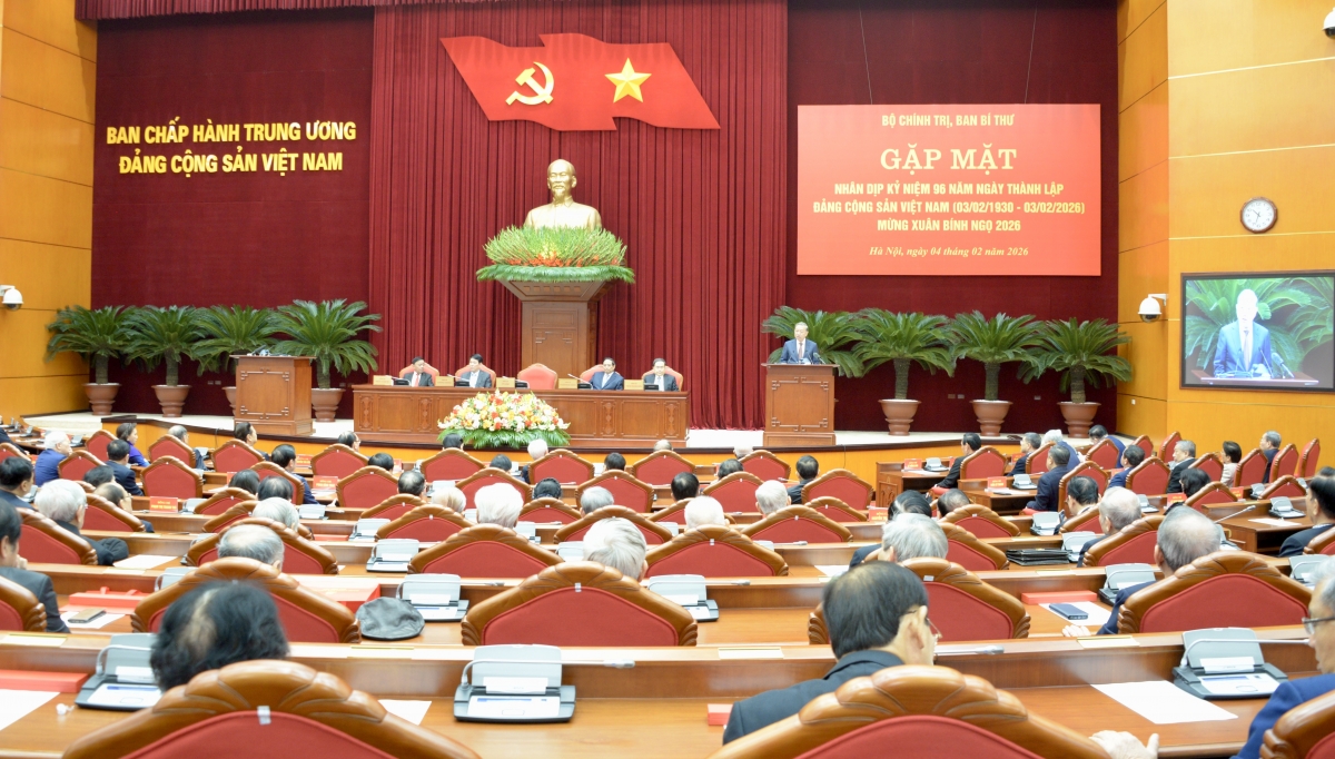 Bộ Chính trị, Ban Bí thư tổ chức buổi gặp mặt các đồng chí nguyên Uỷ viên Trung ương Đảng các khoá mừng Xuân Bính Ngọ 2026