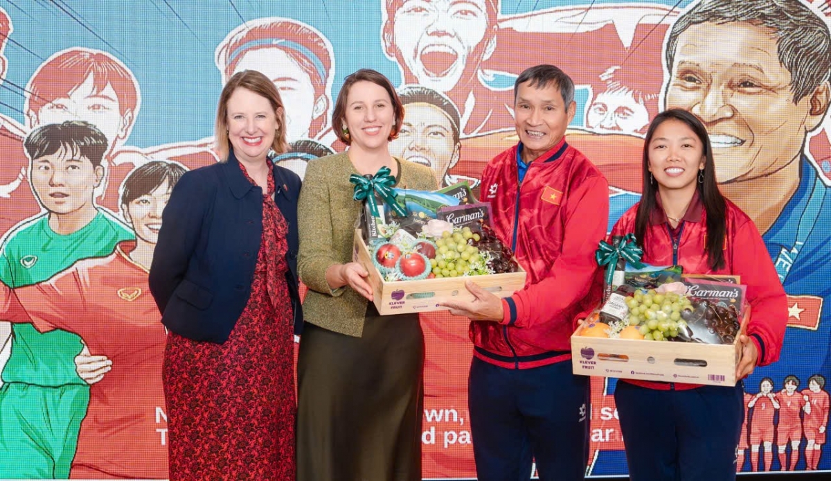 Đại sứ quán Australia tổ chức tiệc chúc mừng đội tuyển bóng đá nữ Việt Nam tham dự Vòng chung kết Giải vô địch bóng đá nữ châu Á 2026 vào tháng 3 tại Australia