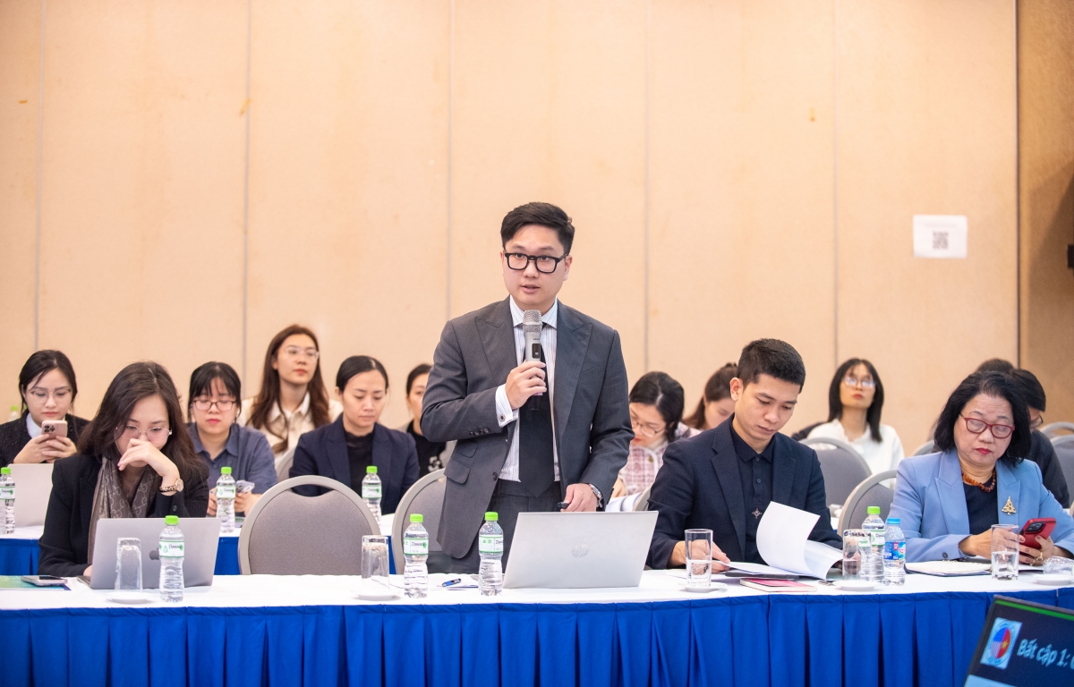 Đại diện Hiệp hội doanh nghiệp tham gia thảo luận