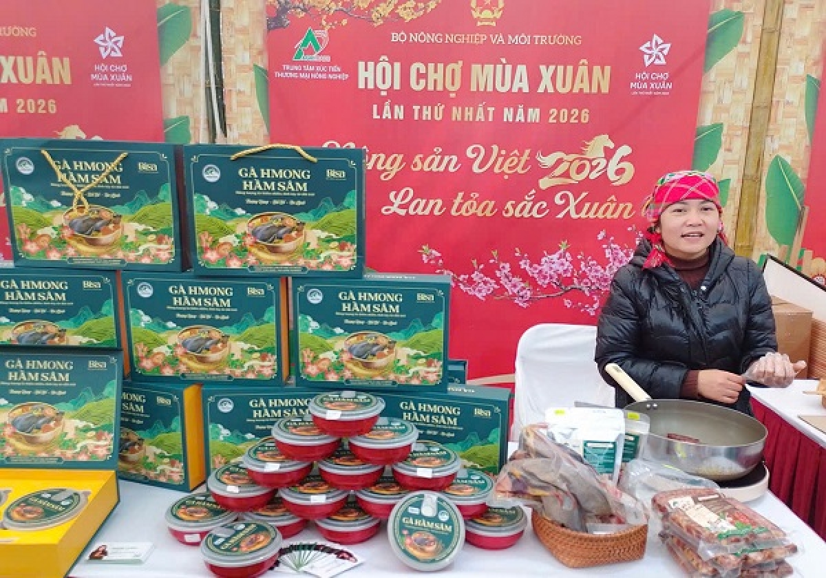 Gian hàng HTX Nông nghiệp Dược liệu Thiên Phúc, Thái Nguyên