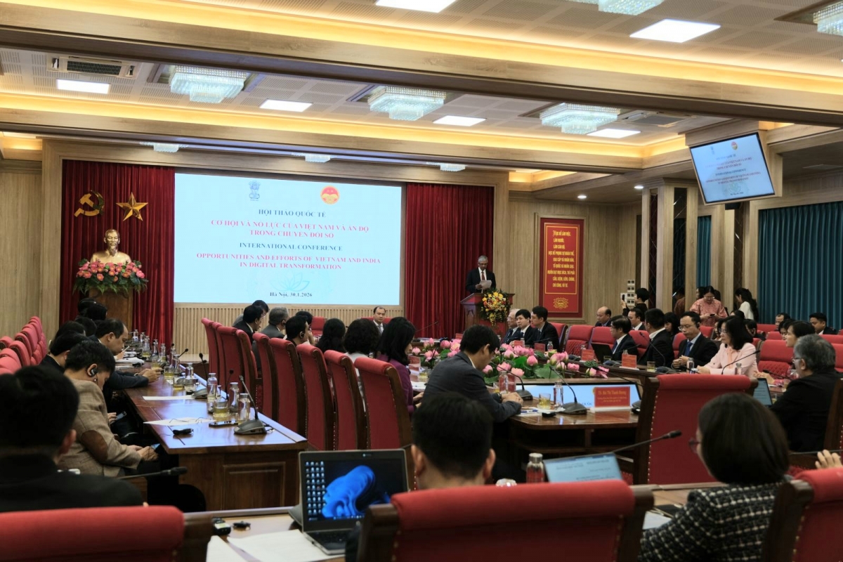 Hội thảo khoa học quốc tế với chủ đề: “Cơ hội và nỗ lực của Việt Nam và Ấn Độ trong chuyển đổi số”